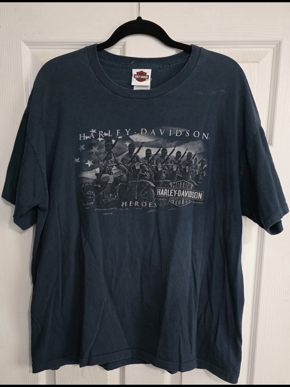 Mile 1 Harley-Davidson Canada Men's Navy Graphic Tee - Heroes